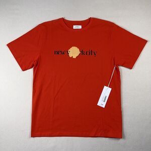 Saturdays NYC‎ Moonflower Short Sleeve Tee Shirt Men’s XS Burnt Orange Cotton